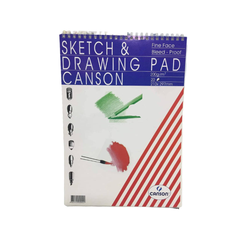 Canson Sketch book A4 Fine Face for Drawing and Painting Pad Textured 20  Sheet A4 Size Artist Quality Sketchbook